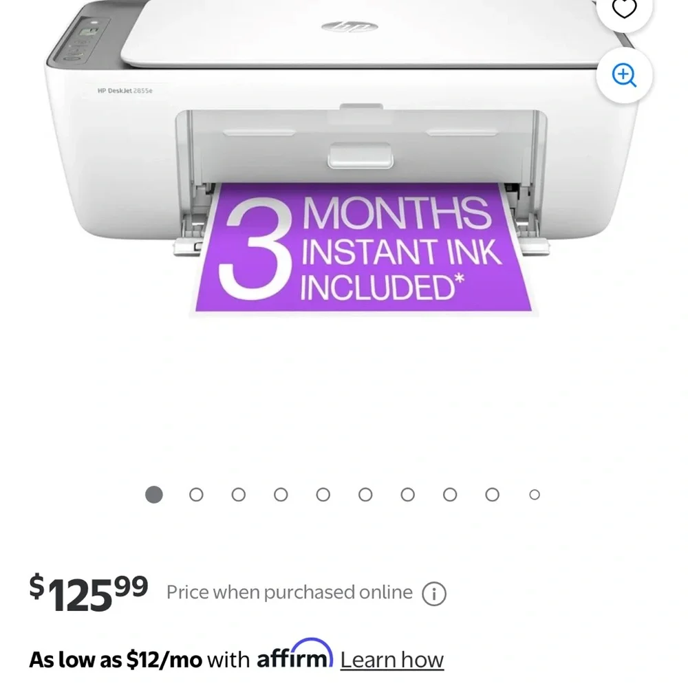 HP White and blue Office jet Printer